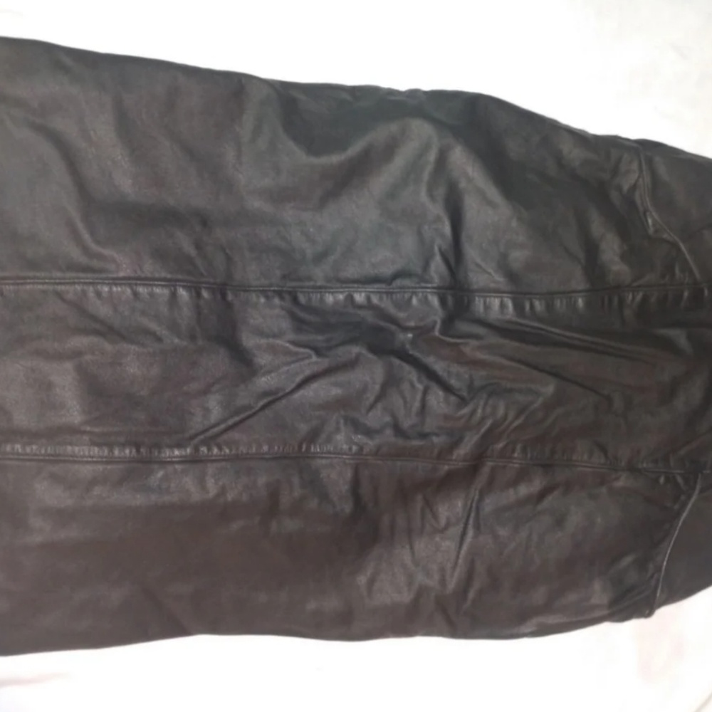 Avanti Leather Skirt, Size 4, Pockets